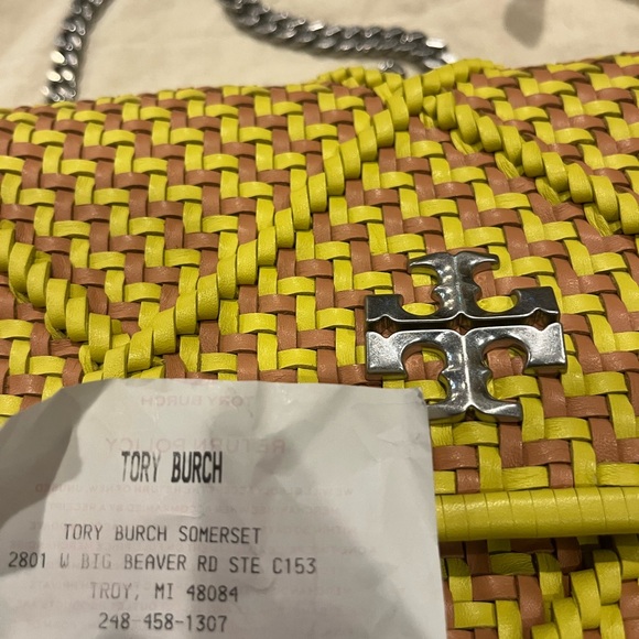 Tory Burch Small Kria Diamond Woven Shoulder Bag - Picture 13 of 13